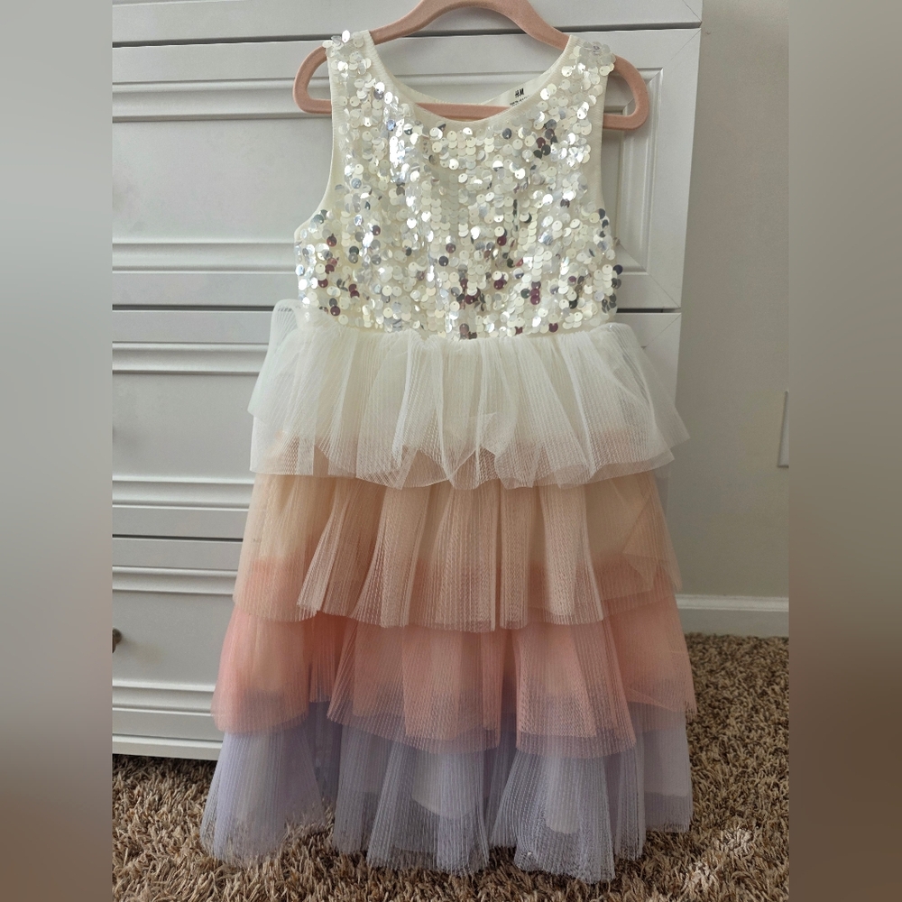 Sequin and Tulle Layered Dress